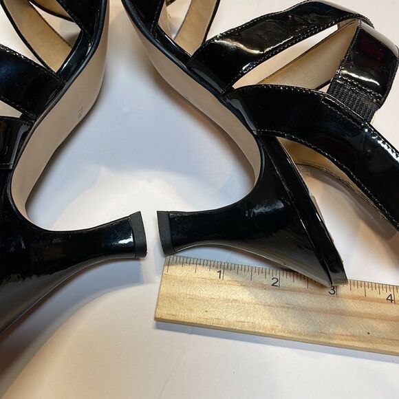 Calico woman’s black patent leather heeled sandals. Size 7.5 - Picture 8 of 10